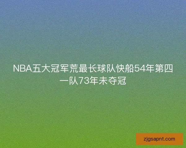 NBA五大冠军荒最长球队快船54年第四一队73年未夺冠