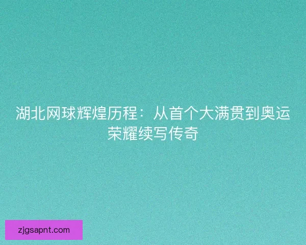 湖北网球辉煌历程:从首个大满贯到奥运荣耀续写传奇 湖北网球辉煌历程:从首个大满贯到奥运荣耀续写传奇